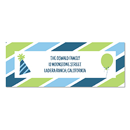 Address Label with Jovial Pattern design