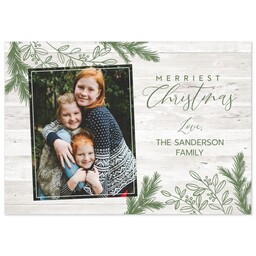 3.5x5 Same-Day Postcard with Leafy Outline design