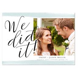 4.25x6 Postcard  with Lovely Script design