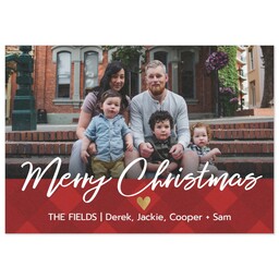 3.5x5 Same-Day Postcard with Plaid Lower Banner design