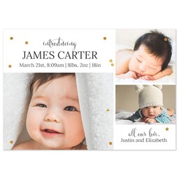 3.5x5 Same-Day Postcard with Proudly Introducing design