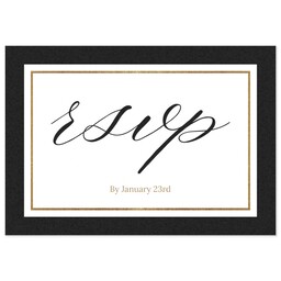 3.5x5 Same-Day Postcard with Scripty Wedding RSVP design