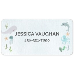 All-Purpose Labels, Medium - Set of 30 with Sea Wonders design