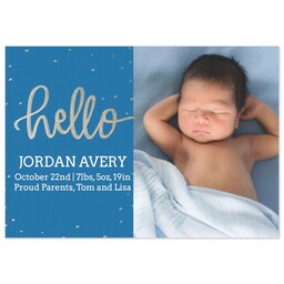 3.5x5 Same-Day Postcard with Studded Hello design