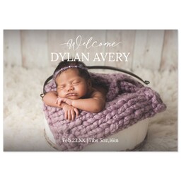 3.5x5 Same-Day Postcard with Sweet Welcome design