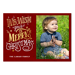 4.25x6 Postcard  with Textured and Golden design