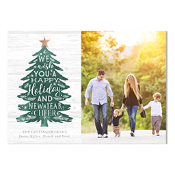 4.25x6 Postcard  with Wishes In The Tree design