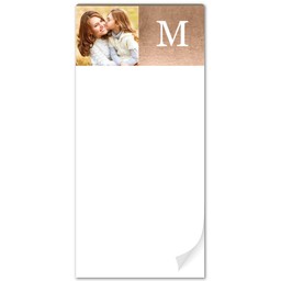 Notepad with Brassy Monogram design