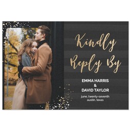 3.5x5 Same-Day Postcard with A Touch Of Sparkle RSVP design