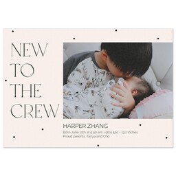 3.5x5 Same-Day Postcard with Baby Steps design