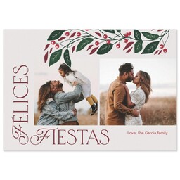 3.5x5 Same-Day Postcard with Baya Feliz Navidad design