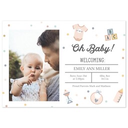 3.5x5 Same-Day Postcard with Childish Things design