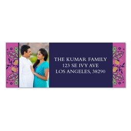 Address Label with Shimmering Lights design