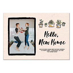 4.25x6 Postcard  with Succulent Sanctuary design