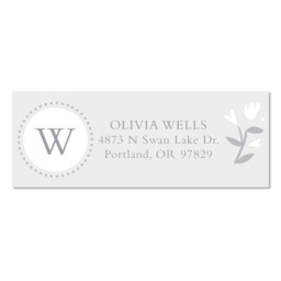Address Label with Swan Love design