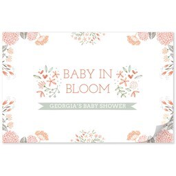 11x17 Personalized Tear Away Placemat Sheets of 30 with Baby In Bloom Placemat design
