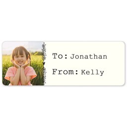 Address Label Sheet with Botanical Border design