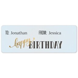 Address Label Sheet with Broadway Birthday design