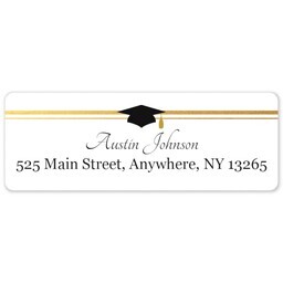 Address Label Sheet with Elegant Cap design