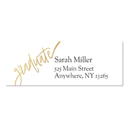 Address Label with Elegant Graduate design