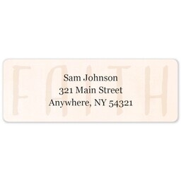 Address Label Sheet with Faith design
