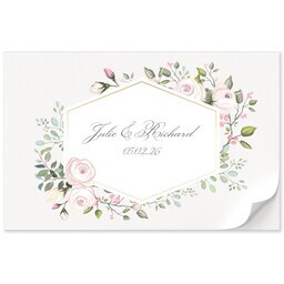 11x17 Personalized Tear Away Placemat Sheets of 30 with Floral Elegance Placemat design