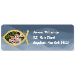 Address Label Sheet with GoldenFish design