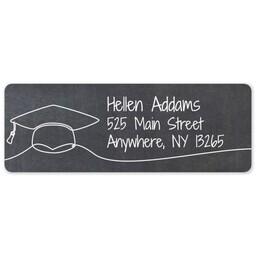 Address Label Sheet with Hats Off design