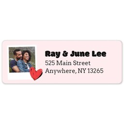 Address Label Sheet with Love In Snapshots design