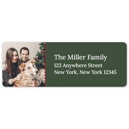 Address Label Sheet with Merry Bead Garland design