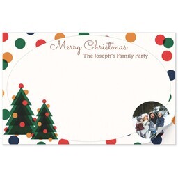 11x17 Personalized Tear Away Placemat Sheets of 30 with Modern Christmas design