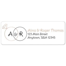 Address Label Sheet with Modern Union design