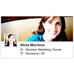 Business Card with Photo Window design