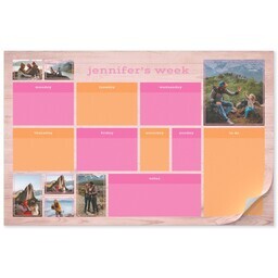 11x17 Personalized Tear Away Placemat Sheets of 30 with Retro Rustic design