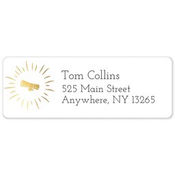 Address Label Sheet with Shining Grad design