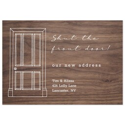 3.5x5 Same-Day Postcard with Shut the Front Door design