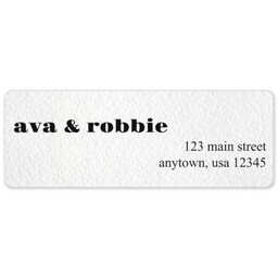 Address Label Sheet with Simple Modern design