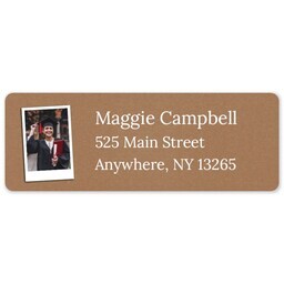 Address Label Sheet with Snapshot Memories design