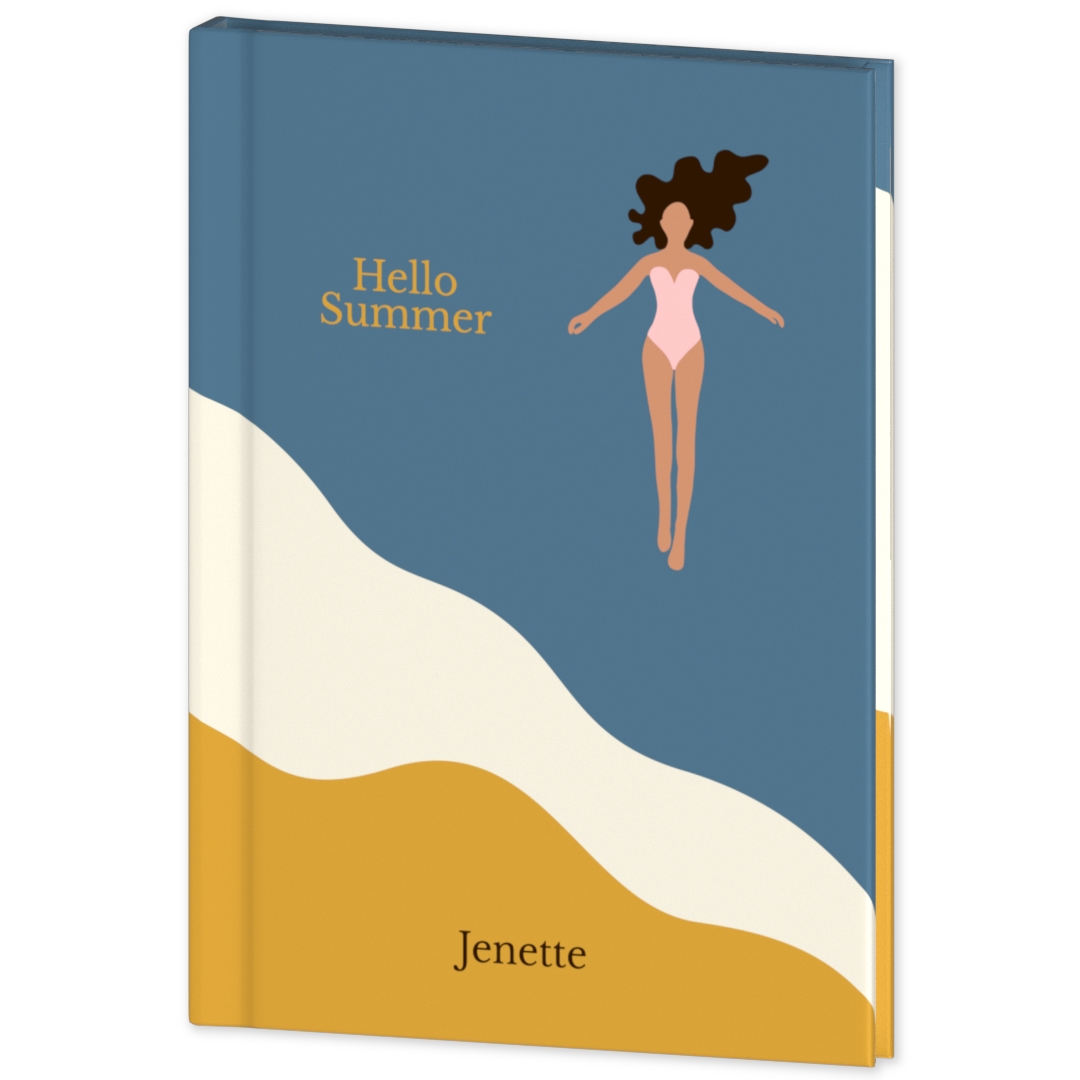 Hardcover custom journal for class notes and scheduling.