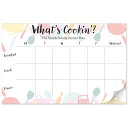 11x17 Personalized Tear Away Placemat Sheets of 30 with What's Cookin'? design