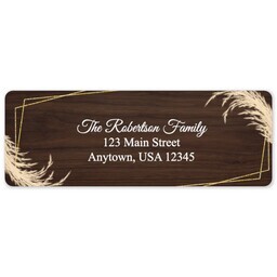 Address Label Sheet with Woodland Foliage design