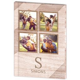 Journal Hardcover with Wood Stripes design