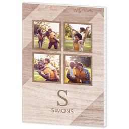 Journal Softcover with Wood Stripes design