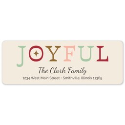 Address Label Sheet with Funky Joyful design