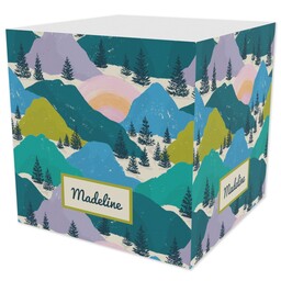 Note Cube 4-Sided StikIt Notes with Nature Landscape design