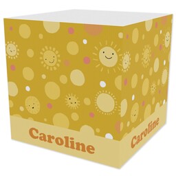 Note Cube 4-Sided StikIt Notes with Sunny Spot design