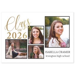 3.5x5 Same-Day Postcard with Accomplished Grad 2026 design