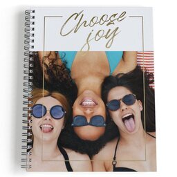 Spiral Bound Journal - 80 page with Choose Joy Gold design