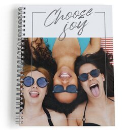 Spiral Bound Journal - 80 page with Choose Joy Silver design