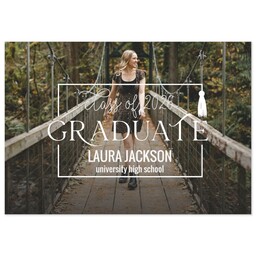 3.5x5 Same-Day Postcard with Framed Graduate 2026 design